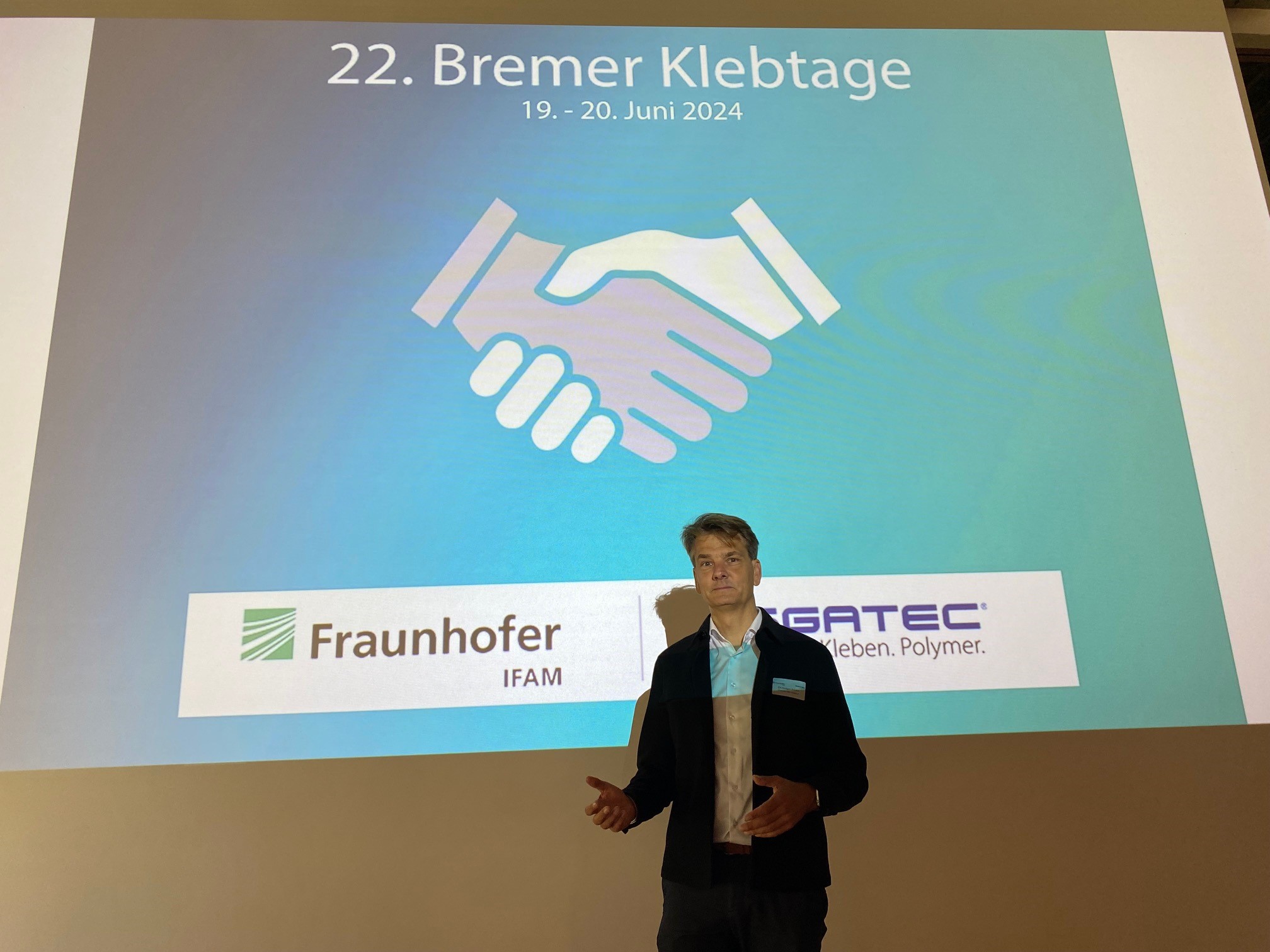Dr. Holger Fricke auf den »Bremer Klebtagen«